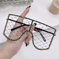 Pikkukuva 1 / 10: Rhinestone Mesh lasit Y2K aurinkolasit C7 C7 C7