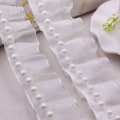 Miniatyrbild 6 av 9: Handsydd Pearl Pearl Braid Lace Band SVART SINGEL black single