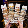 Miniatyrbild 4 av 7: Blandade Hårklämmor Set Pearl Headpiece SET 17 SET 17