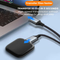 Miniatyrbild 4 av 10: USB 3.0-kabel typ A hane till hane 0,5M 0.5m