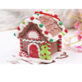 Miniatyrbillede 7 af 8: Julehus hængende vedhæng Julehonningkagehus C C C