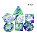 Miniatyrbild 1 av 10: 7 st/ set DND-tärningar Polyedriska tärningar STIL 1 STIL 1 Style 1