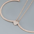Miniatyrbild 3 av 10: Kristall Bröstfäste Kedja Body Chain SILVER silver
