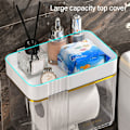 Miniatyrbilde 9 av 10: Toalettpapirholder Oppbevaringsstativ 02-WHITE 02-WHITE 02-White