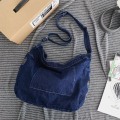 Miniatyrbild 2 av 10: Denim Axelväskor Crossbody-väska MÖRKBLÅ dark blue