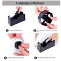 Miniatyrbillede 3 af 10: Tapedispenser Tapeholder ROSE RED Rose Red