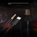 Miniatyrbillede 4 af 7: 3 Stk Flettet Audio Kabel Højttaler Tilslutningskabel SORT Black