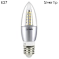 Pikkukuva 1 / 10: LED-lamppu e14 E27 E27 SILVER TIP SILVER TIP E27Silver Tip