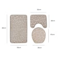 Pikkukuva 2 / 10: 3kpl/ set Set Kylpyhuonematot KHAKI Khaki