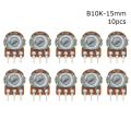 Miniatyrbillede 1 af 10: 10 stk lineært potentiometer WH148N WH148 10 STK B10K-15MM 10 STK 10pcs B10K-15mm
