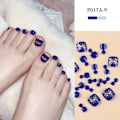 Miniatyrbillede 1 af 8: 24 stk falske tånegle Aurora Dazzle P017A-9 P017A-9 P017A-9
