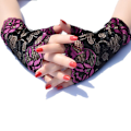 Miniatyrbild 4 av 10: Spetshandskar Half Finger Handskar ROSE RED Rose Red
