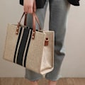 Miniatyrbillede 6 af 10: Tote Stripe Bag Crossbody Taske GRØN LYNLYS LYNSLÅS green zipper-zipper