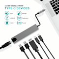 Miniatyrbillede 9 af 10: 6 i 1 USB 3.1 Type-C Hub 4K HDMI 6 in 1 USB-C Hub