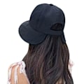 Miniatyrbillede 2 af 10: Hestehale Bucket Hat Beach Cap SORT Black