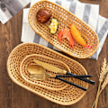 Pikkukuva 5 / 10: Rottinkipunos säilytysalusta Keittiön leipäkori PYÖRÄ-L PYÖRÄ-L Round-L