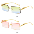 Miniatyrbilde 10 av 10: Rektangulære solbriller Ocean Lens solbriller GRADIENT GREY Gradient Gray