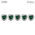 Miniatyrbillede 1 af 10: 5 stk Hjerteformede knapper Skjorteknapper 23MMG-5STK G-5STK 23MMG-5pcs