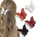 Miniatyrbilde 8 av 8: 4stk Butterfly Hårklemmer Matte Hair Claw Clips F F F
