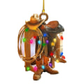 Pikkukuva 1 / 7: Hattu Saappaat Ornamentti Joulupuun riippukyltti C-3PCS C-3PCS C-3pcs