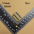 Pikkukuva 1 / 10: 5kpl Tri Glide Slider Ladder Lukitussoljet KHAKI 2,5MM Khaki 2.5mm