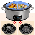 Miniatyrbilde 7 av 7: Slow Cooker Liner Slow Cooker Separator SVART black