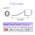 Miniatyrbillede 7 af 10: Fiskestang Guide Eye Keramisk Ring 6FULL FARVE FULD FARVE 6Full Color