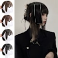 Miniatyrbillede 6 af 10: Princess Cut Bangs Syntetisk paryk BRUN SORT BRUN SORT Brown black