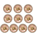 Miniatyrbilde 1 av 10: 10 Stk Rhinestone Knapper Perle Hårnåler ROSA 25MM Pink 25mm