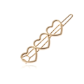 Pikkukuva 7 / 7: 2kpl Hollow Love Heart Hiusneula-sivuklipsit GOLD gold