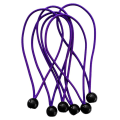 Miniatyrbillede 5 af 10: 5 stk Elastisk rebbold Bungee ledning SORT Black