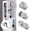 Miniatyrbillede 7 af 10: 4 stk glasklemme glasbelagte beslag STYLE 3 STYLE 3 Style 3