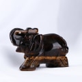 Miniatyrbilde 4 av 10: 2" Crystal Elephant Healing Stone Figur OPAL
