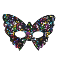 Miniatyrbillede 5 af 10: Halloween Mask Makeup Kuglemaske MØRK FLERFARVE dark multicolor