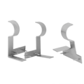 Pikkukuva 1 / 10: Verhotangon pidike Verhotangon pidike SILVER 3 KPL 3 KPL Silver 3Pcs-3Pcs