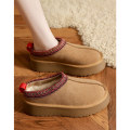 Miniatyrbild 8 av 10: Plattformstofflor Fleecetofflor KHAKI 39 Khaki 39