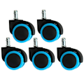 Miniatyrbillede 1 af 7: Castor Caster Wheels Kontorstol Sæde Erstatning Reservedel