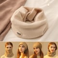 Pikkukuva 1 / 10: Neulottu kaulahuivi lämmin huivi BEIGE beige