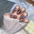Miniatyrbillede 5 af 7: Fake Nails Short Square P016A-4 P016A-4 P016A-4