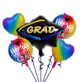 Miniatyrbild 4 av 10: Graduation Balloon Helium Folie Ballong 07 07