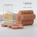 Pikkukuva 4 / 7: 12 kpl Paksut korkkilasinaluset Pienet kukkaeristysmatto 12 kpl 12pcs