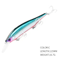 Miniatyrbilde 1 av 10: synkende Minnow Baits fiskekroker C C C