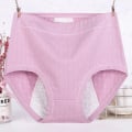 Miniatyrbillede 4 af 10: Menstruationsunderbukser Plus Size Bomuldstrusser 2XLTARO LILLA 2XLTaro Purple