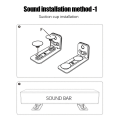Miniatyrbild 6 av 9: Högtalare Väggmonterad Soundbar-hållare Högtalarställ
