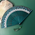 Miniatyrbillede 5 af 10: Skiftende Crown Fan Foldeventilator SORT black