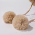 Miniatyrbilde 10 av 10: Varme strikkede luer pelsbeanie lue BEIGE beige