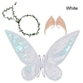 Miniatyrbillede 1 af 10: Halloween Fairy Wings Princess Angel Wings WHITE White