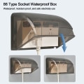 Miniatyrbild 5 av 10: Switch Cover Sockel Vattentät Box VIT white non-scalable-non-scalable