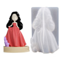 Miniatyrbillede 1 af 8: Lille Prinsesse Ornament Silikone Form Epoxy Form