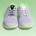 Miniatyrbillede 9 af 10: Automatisk Buckle Rope No Tie Shoe Snørebånd HVID SORT PRIKKER HVID White black dots